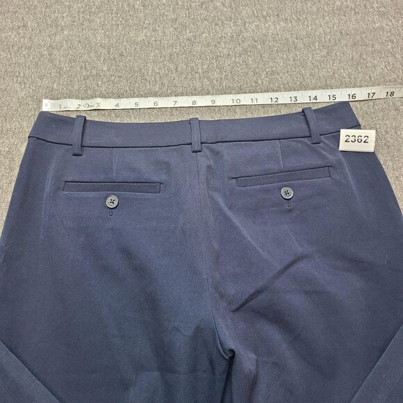 C Wonder Pants Womens 6 Navy Blue Signature Crop Trousers Stretch Office Casual - Picture 9 of 10